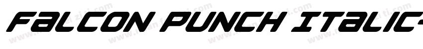 Falcon Punch Italic字体转换